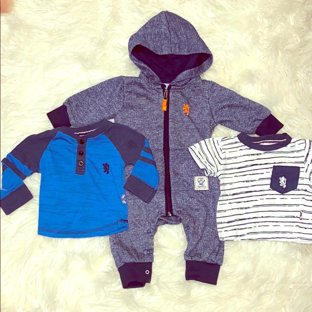English Laundry 3 piece set infant 3-6 mnth bundle
